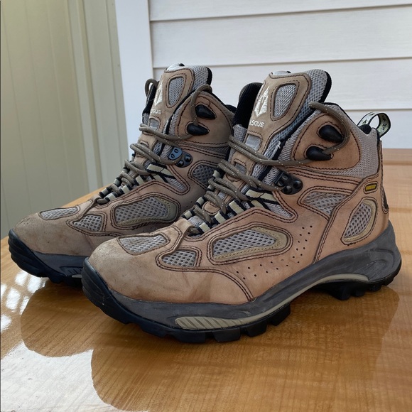 Vasque Breeze XCR Gore-Tex Hiking Boots Womens Size 9.5 Tan Leather Vibram Sole - Picture 9 of 12